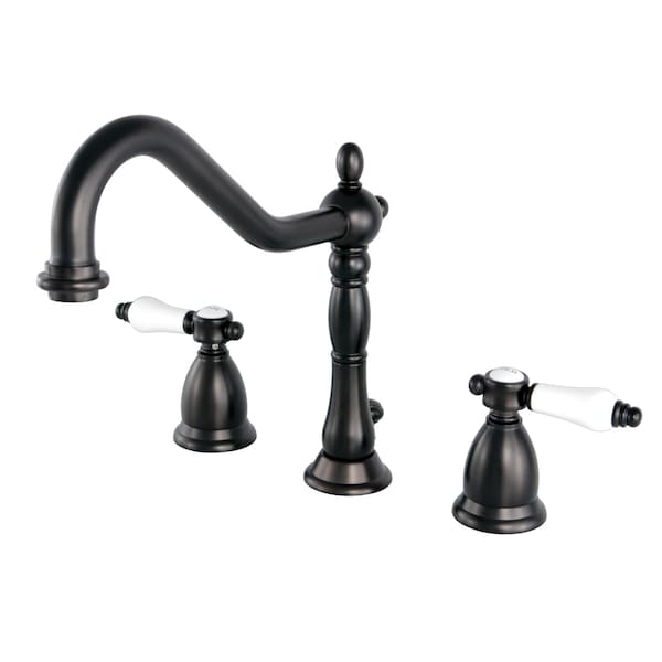 Kingston Brass 8" Widespread Bathroom Faucet, Oil Rubbed Bronze KS1995BPL - main